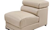 Modern cream adjustable headrests sectional by ESF additional picture 8