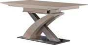 Tan x-shape base contemporary table in high gloss by ESF additional picture 2