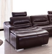 Dark hickory full leather quality sectional sofa by ESF additional picture 3