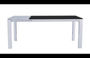Black top contemporary dining table with extension by ESF additional picture 4