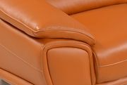 Orange modern even L-shape sectional sofa additional photo 2 of 2