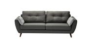 Gray fabric retro style sofa by ESF additional picture 2