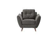 Gray fabric retro style sofa by ESF additional picture 4