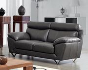Modern appeal dark gray leather sofa by ESF additional picture 3