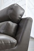 Modern appeal dark gray leather sofa by ESF additional picture 7