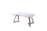 Extension glass top table w/ wooden legs by ESF additional picture 3
