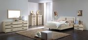 Beige color king modern bed w/ light in headboard by Camelgroup Italy additional picture 2