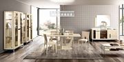 Light beige Italy-made dining table in glossy finish additional photo 2 of 8
