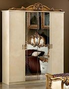 Classical style ivory/gold bedroom set additional photo 4 of 4