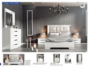 White high-gloss lacquer Spain-made modern bedroom additional photo 2 of 7