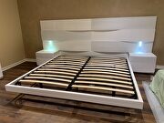 Spain-made white low-profile white platform bed by Fenicia Spain additional picture 6
