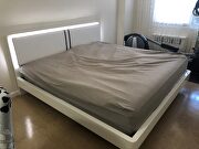 Modern white platform low-profile bed by Camelgroup Italy additional picture 10
