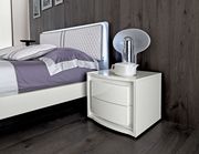 Modern white platform low-profile king size bed by Camelgroup Italy additional picture 8