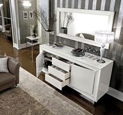 White lacquer finish Italian dining room buffet additional photo 2 of 1