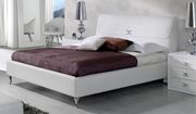 Modern white leatherette bed made in Spain by ESF additional picture 7