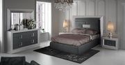 Gray modern Spain-made high headboard king  bed by Franco Spain additional picture 6