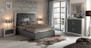 Gray modern Spain-made high headboard king  bed by Franco Spain additional picture 7