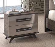 Ultra-modern platform bed in gray wooden finish by ESF additional picture 3