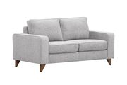 Light gray chenille fabric casual style loveseat by ESF additional picture 2