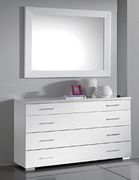 Simple casual white Italy-made bedroom set additional photo 2 of 4