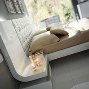Modern designer bed king size in white by Fenicia Spain additional picture 3