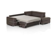 Italy-made brown full leather sectional couch by ESF additional picture 2