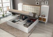 High-headboard Spain made platform bed in white by ESF additional picture 2