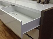 Made in Italy modern king bed in white w/ platform by ESF additional picture 11