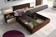Ultra-modernn king bed in wenge w/ storage by ESF additional picture 2
