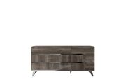 Vintage oak high-gloss contemporary dresser by Status Italy additional picture 2