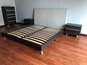 Brushed oak modern platform bed made in Italy by Status Italy additional picture 6