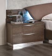 Modern birch finish bed w/ headboard lights by Camelgroup Italy additional picture 6