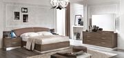 Modern birch finish king bed w/ headboard lights by Camelgroup Italy additional picture 4