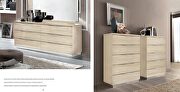 Modern silver ivory king bed w/ headboard lights by Camelgroup Italy additional picture 3