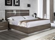 Modern silver birch finish king bed w/ headboard lights by Camelgroup Italy additional picture 5