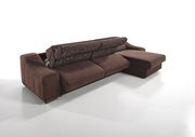 Reversible chocolate sectional couch w/ sleeper by ESF additional picture 3