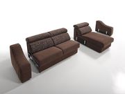 Reversible chocolate sectional couch w/ sleeper by ESF additional picture 6