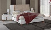 White contemporary simple bed in high gloss by ESF additional picture 2