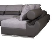 Modern two-toned gray sectional w/ sleeper by ESF additional picture 5