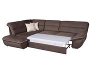 Modern dark gray/brown microfiber sectional by ESF additional picture 3