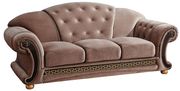 Beige fabric classical touch tufted sofa by ESF additional picture 2