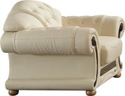 Ivory royal style tufted button design leather sofa additional photo 5 of 6