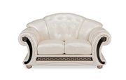 Pearl royal style tufted button design leather sofa additional photo 2 of 9