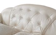 Pearl royal style tufted button design leather loveseat additional photo 4 of 4
