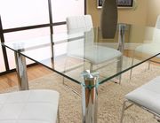 Rectangular clear glass 5pcs casual table set by Cramco additional picture 2