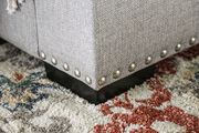 Light gray woven fabric transitional style sofa by Furniture of America additional picture 2
