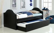 Black leatherette daybed by Furniture of America additional picture 2