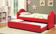 Red leatherette daybed by Furniture of America additional picture 2