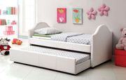 White leatherette daybed by Furniture of America additional picture 2