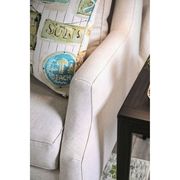 Light cream linen-like fabric contemporary loveseat by Furniture of America additional picture 5